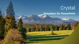  Presentation with sunrise - Slide set consisting of beautiful-autumn-with-red-trees background and a  colored foreground