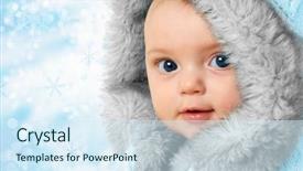  Presentation with baby fashion - PPT theme consisting of several lipstick in different colors with special lighting background and a tawny brown colored foreground