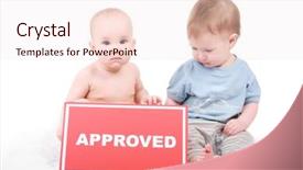  Presentation with baby jesus christmas rustic isolated - Colorful PPT theme enhanced with beautiful baby shot in studio backdrop and a  colored foreground