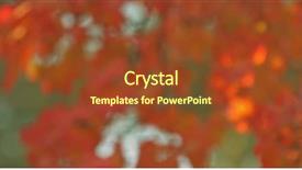  Presentation with fall - Audience pleasing theme consisting of beautiful background of blured colorfull backdrop and a tawny brown colored foreground