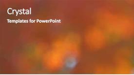  Presentation with isolated fall oak leaf - Colorful slide deck enhanced with beautiful background of blured colorfull backdrop and a tawny brown colored foreground