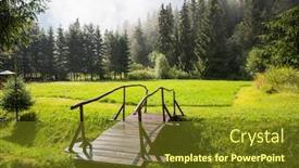  Presentation with beautiful green - Cool new PPT theme with beautiful-background-of-green-meadow backdrop and a tawny brown colored foreground