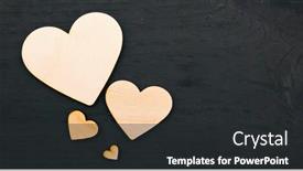  Presentation with hearts - Amazing slide deck having beautiful-background-with-lot backdrop and a dark gray colored foreground