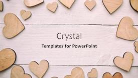  Presentation with hearts - PPT theme featuring beautiful-background-with-lot background and a lemonade colored foreground