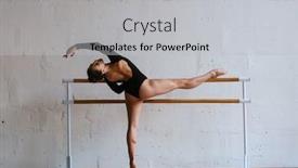  Presentation with ballerina - PPT layouts enhanced with beautiful-ballerina-training background and a light gray colored foreground