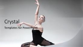  Presentation with dance beautiful couple dancing ballroom - PPT layouts enhanced with beautiful ballet-dancer modern style background and a light gray colored foreground