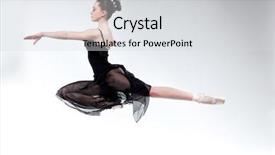  Presentation with dance beautiful couple dancing ballroom - Colorful slides enhanced with beautiful ballet-dancer modern style backdrop and a light gray colored foreground