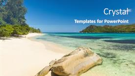  Presentation with granite - Slides featuring beautiful-beach-anse-boudin-seen background and a teal colored foreground