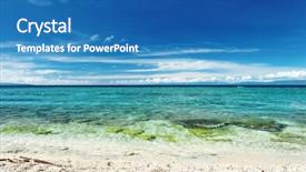  Presentation with philippines - Beautiful presentation featuring beautiful beach at balicasag island philippines backdrop and a teal colored foreground