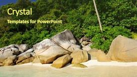  Presentation with malaysia - Amazing presentation design having beautiful beach at perhentian islands malaysia backdrop and a tawny brown colored foreground