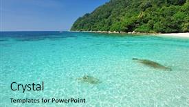  Presentation with malaysia - Cool new theme with beautiful beach at perhentian islands malaysia backdrop and a arctic colored foreground