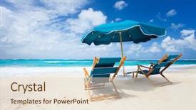 Presentation with beautiful skin and beach - Slide deck consisting of beautiful beach on anguilla island background and a lemonade colored foreground