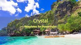  Presentation with philippine traditional - Beautiful PPT layouts featuring beautiful beaches of philippine backdrop and a tawny brown colored foreground