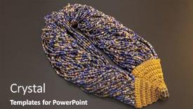  Presentation with jewelry - Slide set featuring beautiful-beads-necklace-made background and a dark gray colored foreground