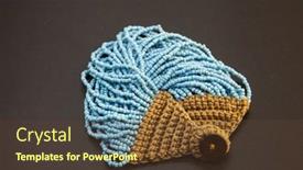  Presentation with jewelry - Colorful slide set enhanced with beautiful-beads-necklace-made backdrop and a tawny brown colored foreground