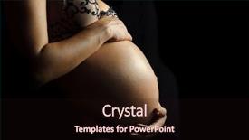  Presentation with pregnant - Beautiful slides featuring beautiful belly of a nine month pregnant woman backdrop and a wine colored foreground