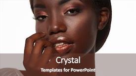  Presentation with black women beautiful woman - Presentation theme having beautiful black woman posing background and a tawny brown colored foreground