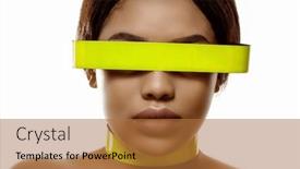  Presentation with tech - Slide deck consisting of beautiful-black-woman-wearing-high background and a red colored foreground