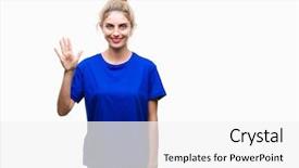  Presentation with blue eyes technology - Amazing presentation having beautiful blonde and blue eye backdrop and a  colored foreground