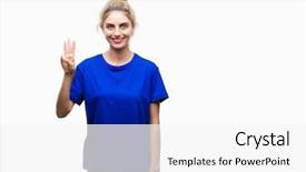  Presentation with blue eyes technology eye scan - Colorful theme enhanced with beautiful blonde and blue eye backdrop and a white colored foreground