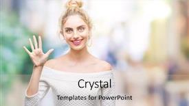  Presentation with blue eyes - Amazing slides having beautiful blonde and blue eye backdrop and a lemonade colored foreground