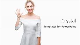  Presentation with blue eyes technology eye scan - Slide set consisting of beautiful blonde and blue eye background and a white colored foreground