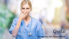  Presentation with hand surgeon - Audience pleasing presentation consisting of beautiful blonde doctor surgeon nurse backdrop and a light blue colored foreground