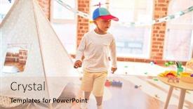  Presentation with propeller - Slides featuring beautiful-blonde-toddler-wearing-fanny background and a lemonade colored foreground