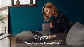  Presentation with kiss - Presentation theme consisting of beautiful-blonde-woman-dressed background and a dark gray colored foreground