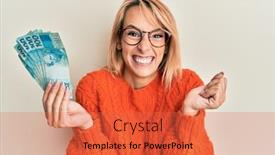  Presentation with victory - Presentation theme consisting of beautiful-blonde-woman-holding-100 background and a red colored foreground