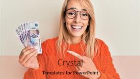  Presentation with russian - PPT layouts featuring beautiful-blonde-woman-holding-russian background and a red colored foreground