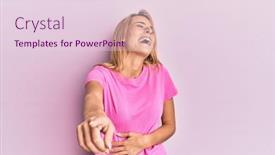  Presentation with tshirt - Audience pleasing PPT theme consisting of beautiful-blonde-woman-wearing-casual backdrop and a lemonade colored foreground