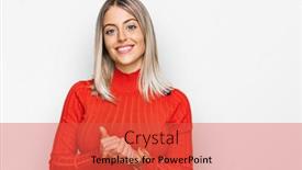  Presentation with optimistic - PPT theme consisting of beautiful-blonde-woman-wearing-casual background and a red colored foreground