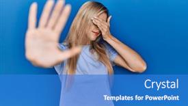  Presentation with sad woman - 