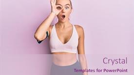  Presentation with band - Presentation featuring beautiful-blonde-woman-wearing-sportswear background and a lemonade colored foreground