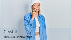  Presentation with wool - Slide deck featuring beautiful-blonde-woman-wearing-wool background and a light blue colored foreground