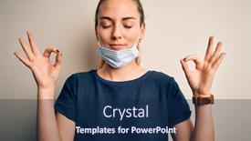  Presentation with blue eyes - PPT layouts consisting of beautiful-blonde-woman-with-blue background and a navy blue colored foreground