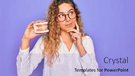  Presentation with blue eyes - Amazing theme having beautiful-blonde-woman-with-blue backdrop and a light blue colored foreground