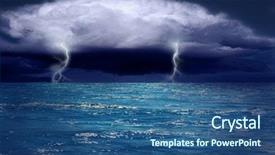  Presentation with sunlight - Colorful PPT layouts enhanced with beautiful blue sea with clouds and sunlight on sky backdrop and a ocean colored foreground