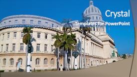  Presentation with royal blue - Audience pleasing PPT theme consisting of beautiful blue sky and royal backdrop and a teal colored foreground