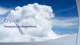  Presentation with bird eye view - Slide deck enhanced with beautiful-blue-sky-with-soft background and a  colored foreground