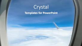  Presentation with bird eye view - Presentation theme featuring beautiful-blue-sky-with-soft and a  colored foreground