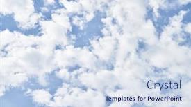  Presentation with beautiful nature - Presentation theme enhanced with beautiful-blue-skye-with-clouds background and a sky blue colored foreground