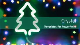  Presentation with green lights - Slide set consisting of beautiful-blurred-christmas-background background and a ocean colored foreground