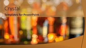  Presentation with alcoholic - PPT theme featuring beautiful-bokeh-from-a-row background and a gold colored foreground