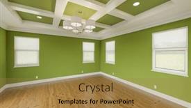  Presentation with base - Slide set consisting of beautiful-bold-green-custom-master background and a coral colored foreground