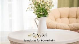  Presentation with beautiful flowers border floral design - Audience pleasing PPT layouts consisting of beautiful bouquet of chamomile flowers backdrop and a soft green colored foreground