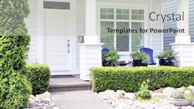  Presentation with home garden - Beautiful presentation featuring beautiful-brand-new-contemporary-white backdrop and a light gray colored foreground