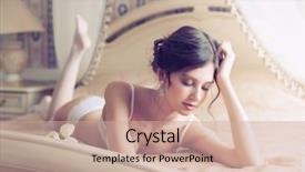  Presentation with bride - Beautiful slide deck featuring beautiful bride in white lingerie backdrop and a coral colored foreground