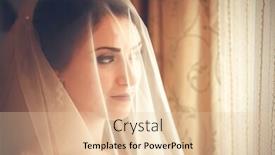  Presentation with white wedding - PPT theme enhanced with beautiful-bride-in-white-wedding background and a lemonade colored foreground